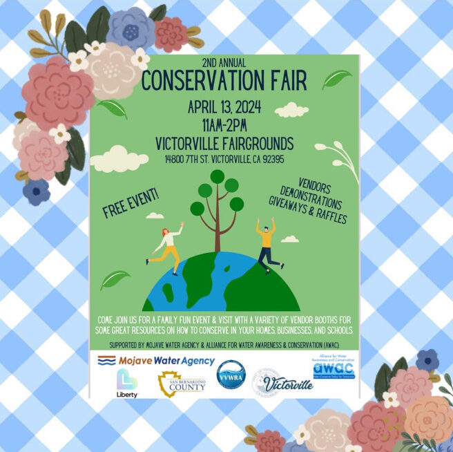Conservation Fair at the Victorville Fairgrounds! April 13, 2024 11AM-2PM