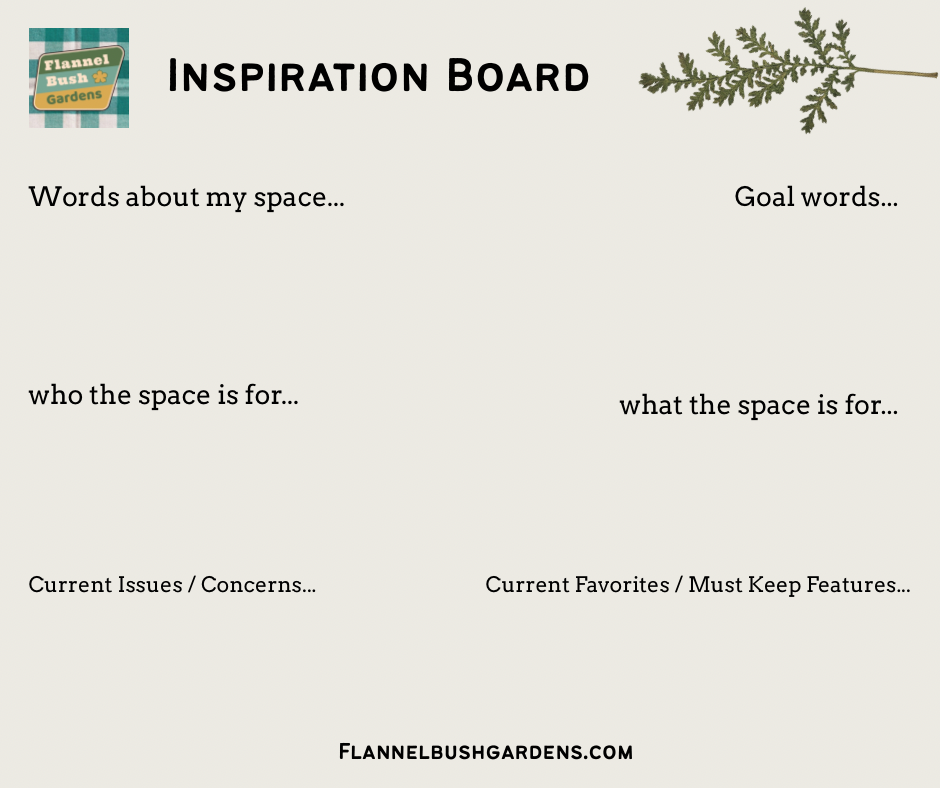 Garden Design Inspiration Board